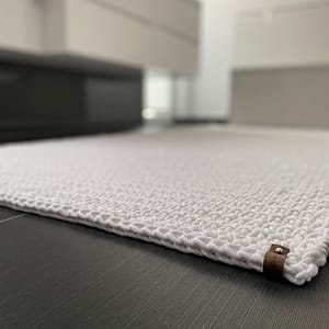 teppich white 62 x 90 cm