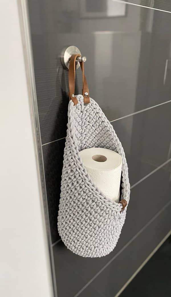 Hängekorb für Toilettenpapier light grey